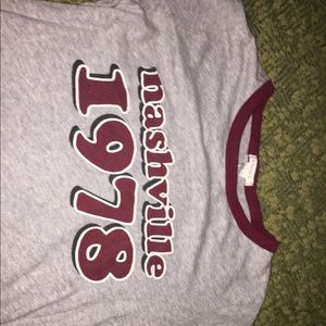 T-shirt with lettering